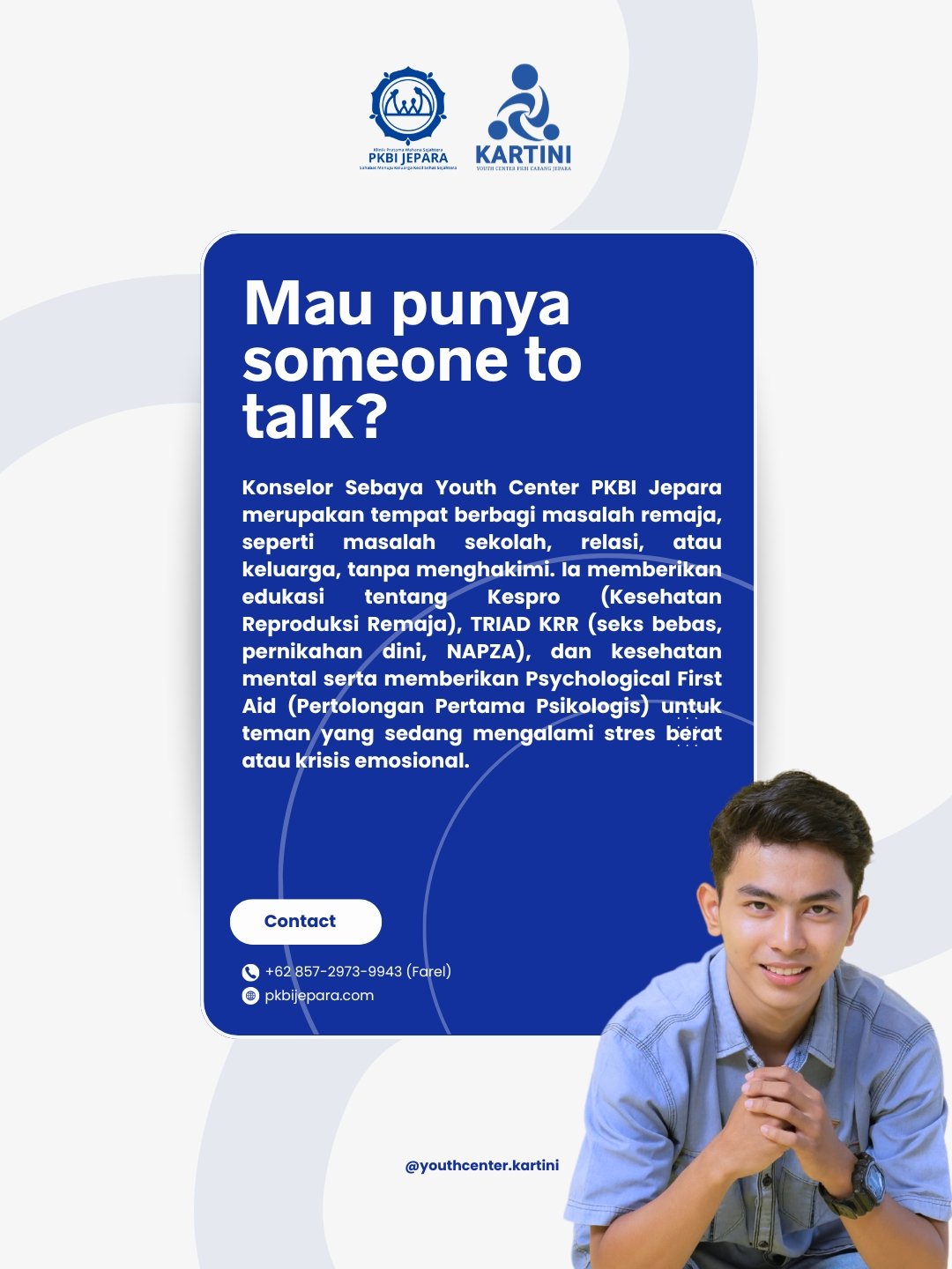 Butuh someone to talk?